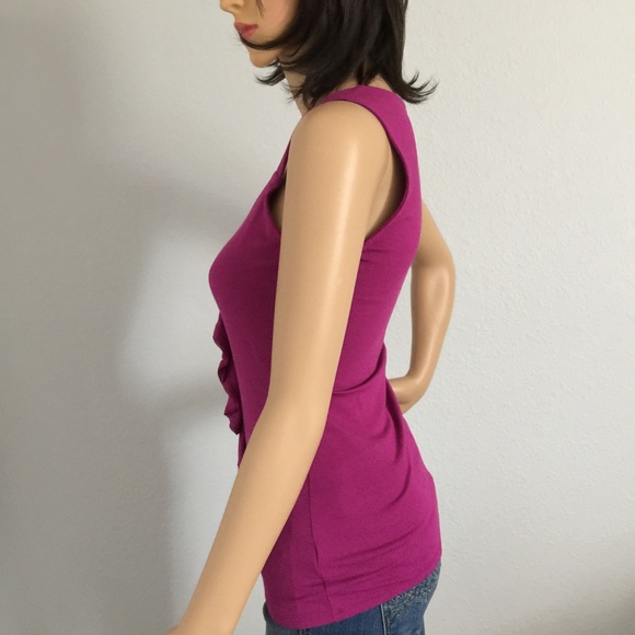 WHBM Purple Ruffle Blouse - Picture 5 of 6